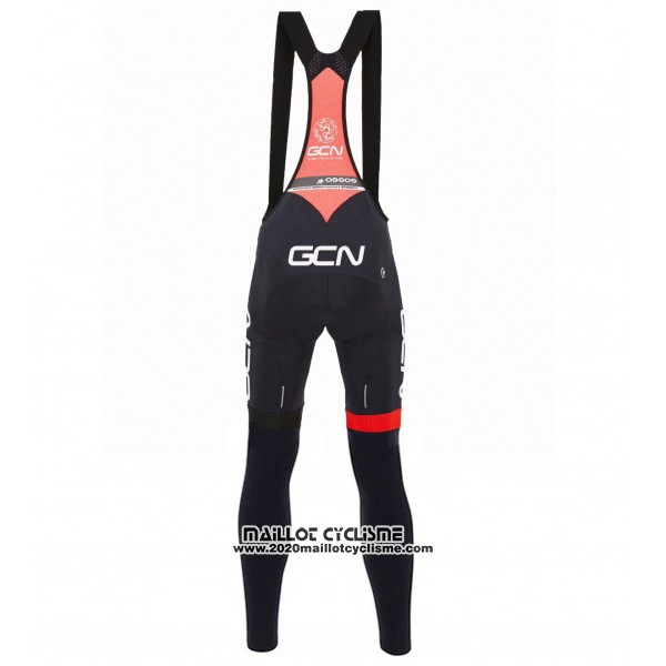 2017 Maillot Ciclismo GCN Noir et Rouge Manches Longues et Cuissard
