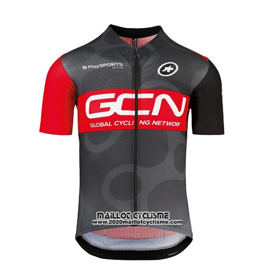 2018 Maillot Ciclismo GCN Noir et Rouge Manches Courtes et Cuissard