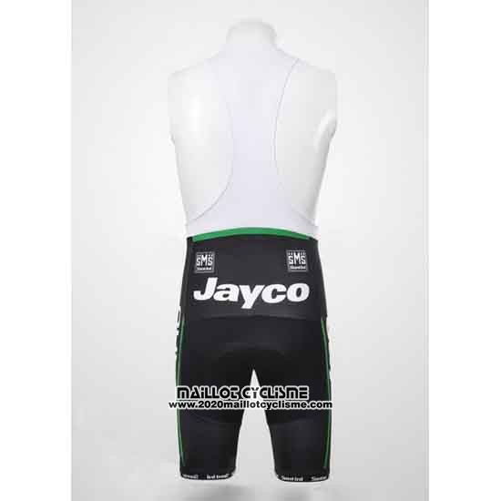 2012 Maillot Ciclismo GreenEDGE Noir et Vert Manches Courtes et Cuissard