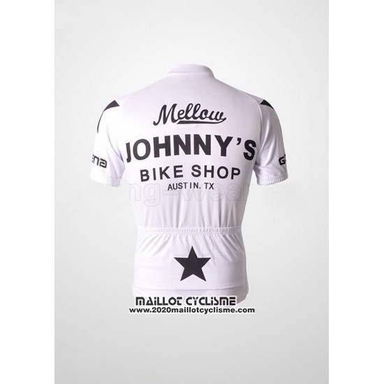 2010 Maillot Ciclismo Johnnys Noir et Blanc Manches Courtes et Cuissard