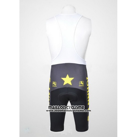 2010 Maillot Ciclismo Johnnys Noir et Jaune Manches Courtes et Cuissard