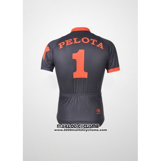 2010 Maillot Ciclismo Johnnys Orange et Noir Manches Courtes et Cuissard