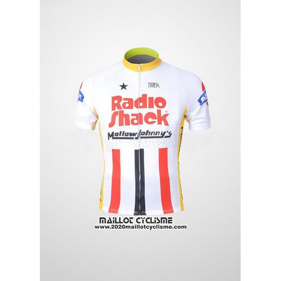 2011 Maillot Ciclismo Johnnys Blanc et Rouge Manches Courtes et Cuissard