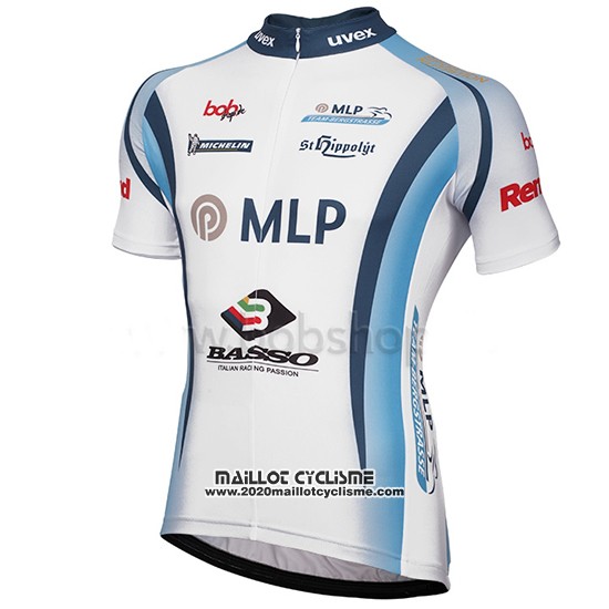 2014 Maillot Ciclismo Mlp Team Bergstrasse Blanc Manches Courtes et Cuissard