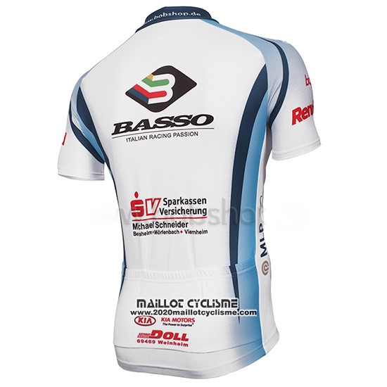 2014 Maillot Ciclismo Mlp Team Bergstrasse Blanc Manches Courtes et Cuissard