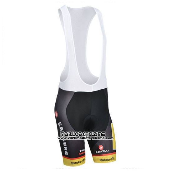 2014 Maillot Ciclismo Mtn Noir et Jaune Manches Courtes et Cuissard