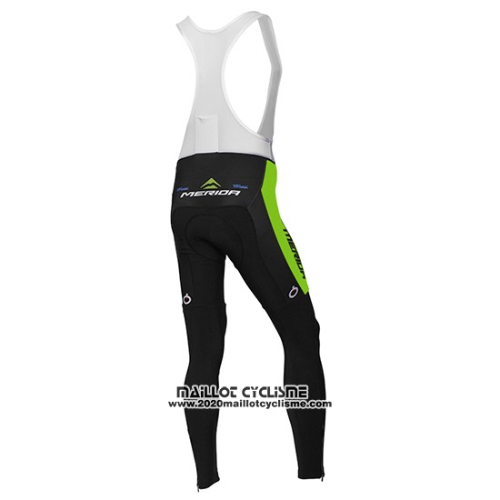 2016 Maillot Ciclismo Multivan Merida Vert et Blanc Manches Longues Cuissard