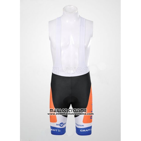 2012 Maillot Ciclismo Rabobank Bleu et Blanc Manches Courtes et Cuissard