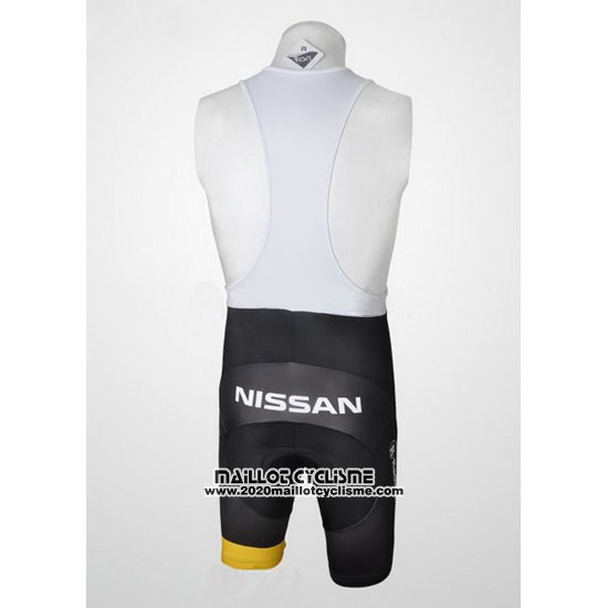 2010 Maillot Ciclismo Radioshack Noir et Jaune Manches Courtes et Cuissard