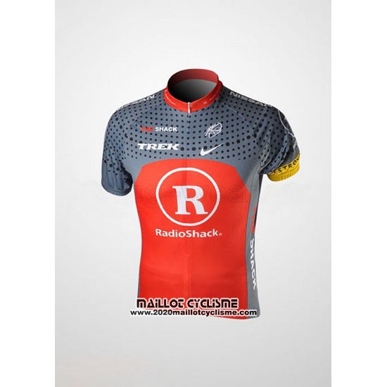 2010 Maillot Ciclismo Radioshack Orange et Gris Manches Courtes et Cuissard