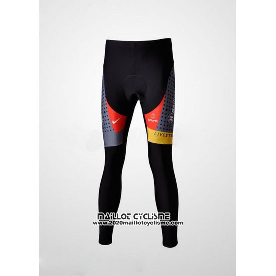 2010 Maillot Ciclismo Radioshack Orange et Gris Manches Longues et Cuissard
