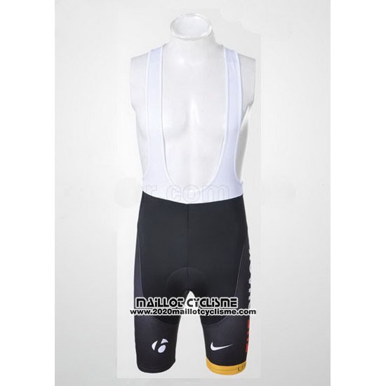 2011 Maillot Ciclismo Radioshack Noir et Blanc Manches Courtes et Cuissard