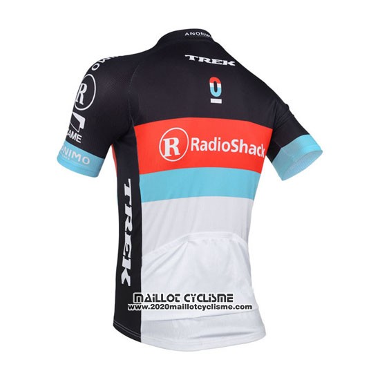 2013 Maillot Ciclismo Radioshack Blanc et Noir Manches Courtes et Cuissard