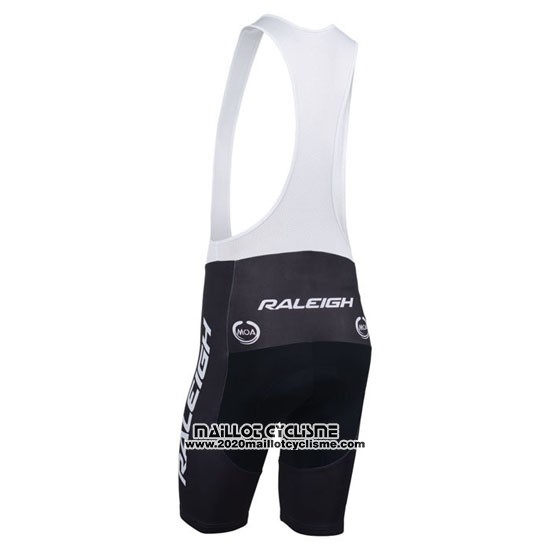 2013 Maillot Ciclismo Raleigh Blanc et Noir Manches Courtes et Cuissard