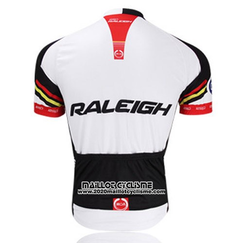 2013 Maillot Ciclismo Raleigh Noir et Blanc Manches Courtes et Cuissard