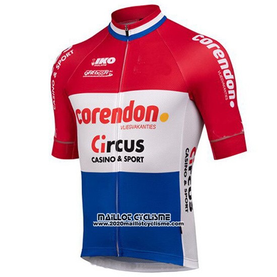 2019 Maillot Ciclismo Sptgrvo Rouge Blanc Bleu Manches Courtes et Cuissard