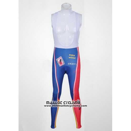 2011 Maillot Ciclismo Subaru Azur et Jaune Manches Longues et Cuissard