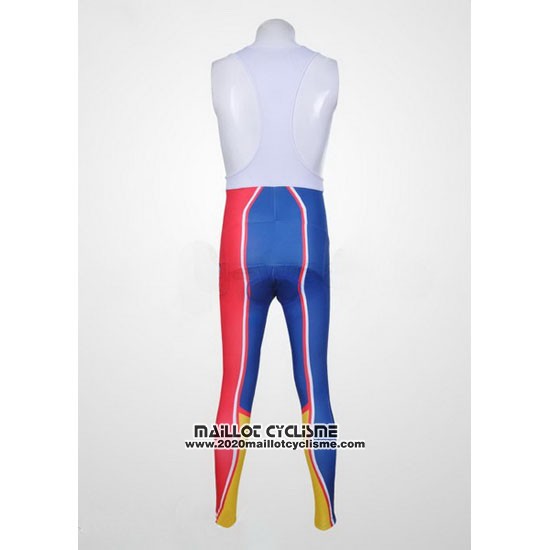 2011 Maillot Ciclismo Subaru Azur et Jaune Manches Longues et Cuissard