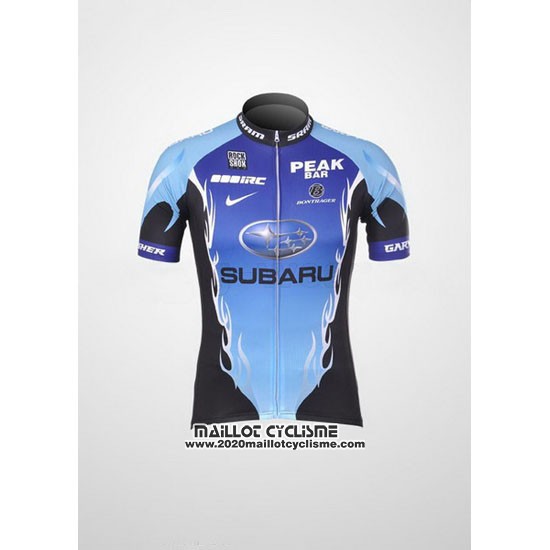 2011 Maillot Ciclismo Subaru Azur et Noir Manches Courtes et Cuissard