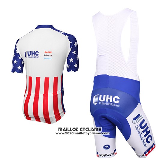 2016 Maillot Ciclismo United Healthcare Rouge et Blanc Manches Courtes et Cuissard