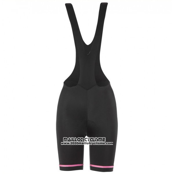 2017 Maillot Ciclismo Femme Etxeondo Neo Noir et Rose Manches Courtes et Cuissard