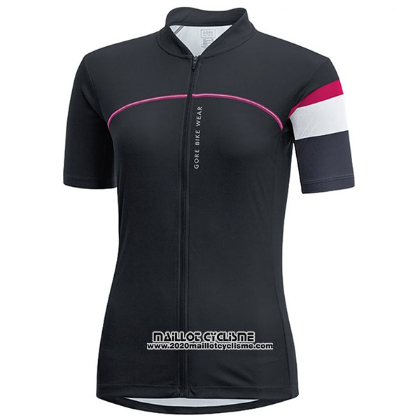 2017 Maillot Ciclismo Femme Gore Bike Wear Noir Manches Courtes et Cuissard