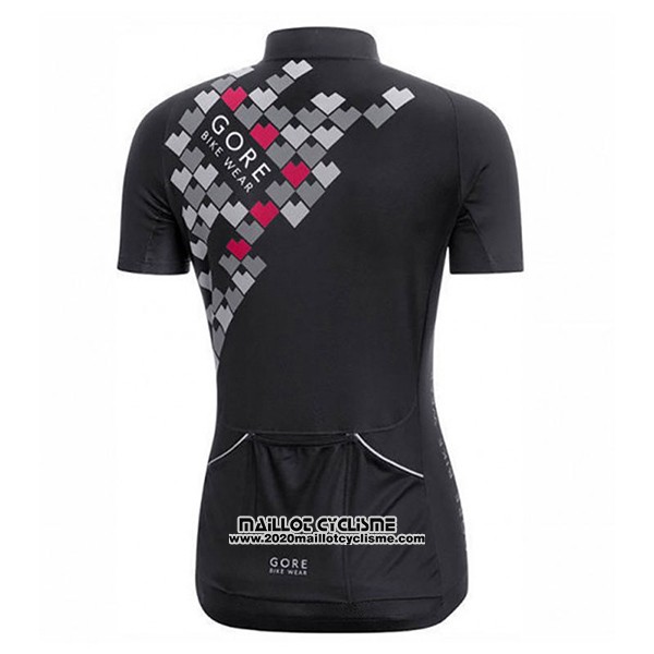 2017 Maillot Ciclismo Femme Gore Element Digi Noir Manches Courtes et Cuissard