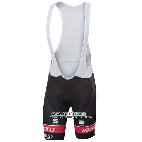 2017 Maillot Ciclismo Femme Nove Colli Noir et Rouge Manches Courtes et Cuissard