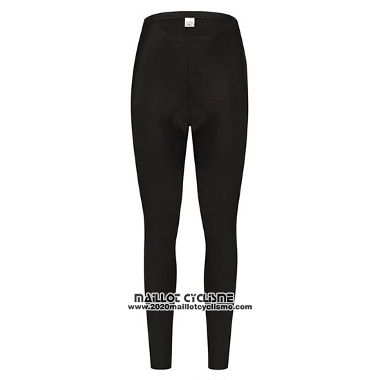 2019 Maillot Ciclismo Femme Delle Noir Blanc Manches Longues et Cuissard