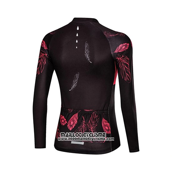 2019 Maillot Ciclismo Femme Mieyco Noir Rouge Manches Longues et Cuissard
