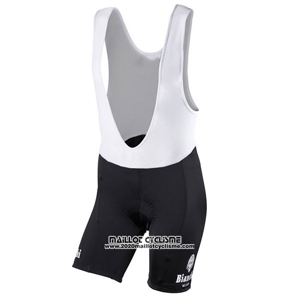 2017 Maillot Ciclismo Femme Bianchi Vert et Blanc Manches Courtes et Cuissard