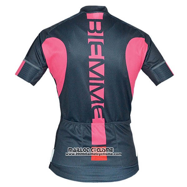 2017 Maillot Ciclismo Femme Biemme Poison Noir Manches Courtes et Cuissard
