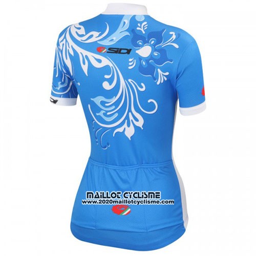2016 Maillot Ciclismo Castelli Blanc et Bleu Manches Courtes et Cuissard