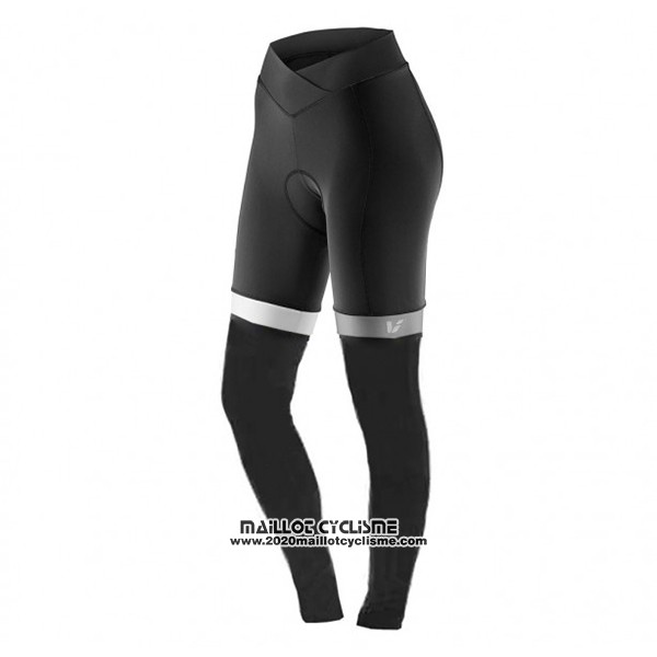 2017 Maillot Ciclismo Femme Liv Noir et Blanc Manches Longues et Cuissard