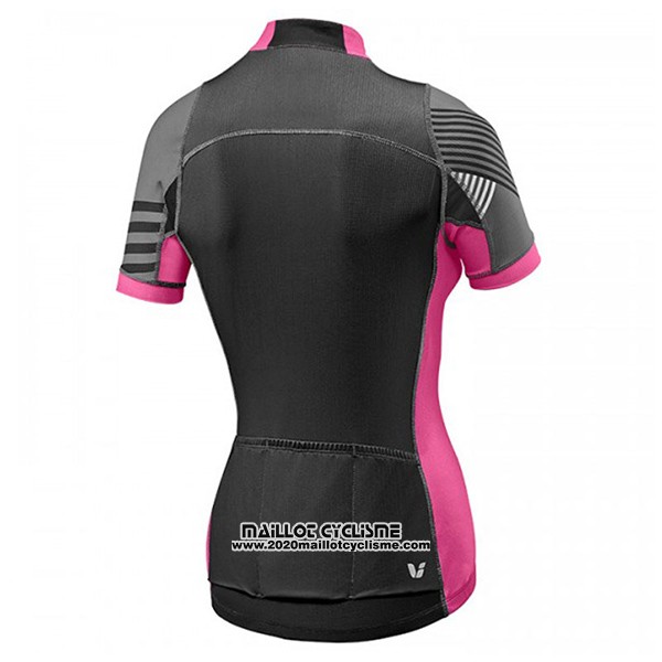 2017 Maillot Ciclismo Femme Liv Pro Noir et Rouge Manches Courtes et Cuissard