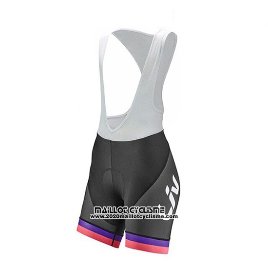 2019 Maillot Ciclismo Femme Liv Noir Fuchsia Manches Courtes et Cuissard