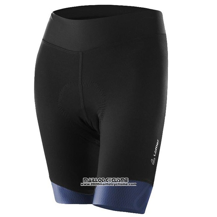 2020 Maillot Cyclisme Femme Loffler Rose Bleu Noir Manches Courtes et Cuissard