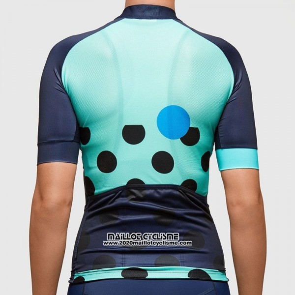 2017 Maillot Ciclismo Femme MAAP Profond Bleu Manches Courtes et Cuissard