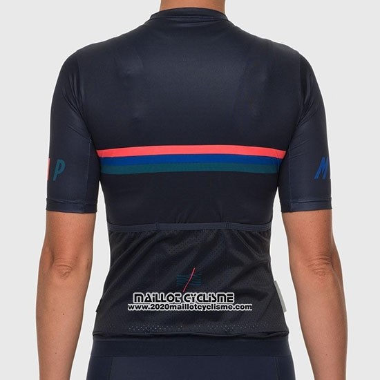 2019 Maillot Ciclismo Femme MAAP Nationals Noir Manches Courtes et Cuissard