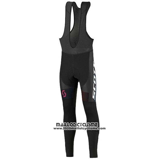 2016 Maillot Ciclismo Femme Scott Rouge et Blanc Manches Longues et Cuissard