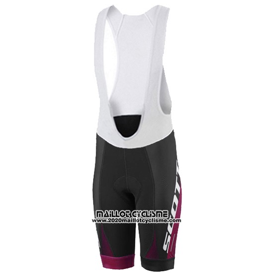2016 Maillot Ciclismo Femme Scott Rouge et Orange Manches Courtes et Cuissard
