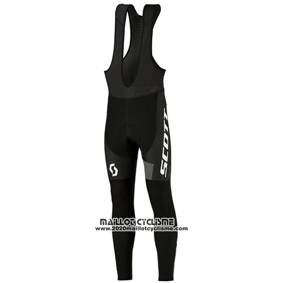 2016 Maillot Ciclismo Femme Scott Vert et Blanc Manches Longues et Cuissard