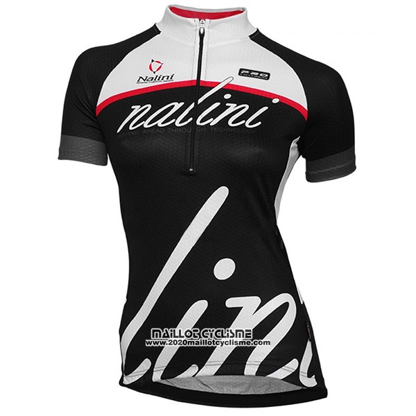 2017 Maillot Ciclismo Femme Nalini Classic Noir Manches Courtes et Cuissard