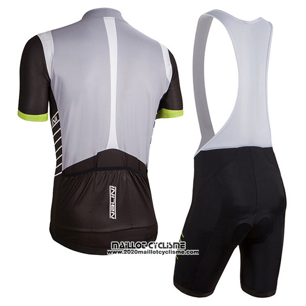 2017 Maillot Ciclismo Femme Nalini Noir et Blanc Manches Courtes et Cuissard