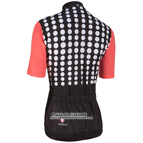 2017 Maillot Ciclismo Femme Nalini Optical Noir et Orange Manches Courtes et Cuissard