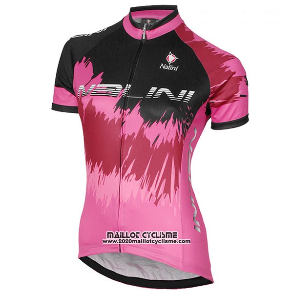 2017 Maillot Ciclismo Femme Nalini Sfiziosa Rouge Manches Courtes et Cuissard