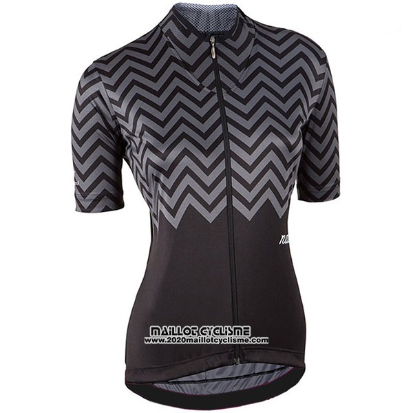 2017 Maillot Ciclismo Femme Nalini Wave Noir Manches Courtes et Cuissard