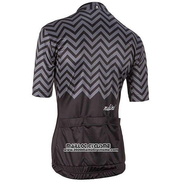 2017 Maillot Ciclismo Femme Nalini Wave Noir Manches Courtes et Cuissard