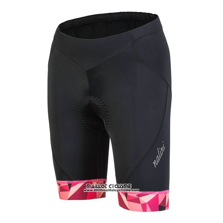 2018 Maillot Ciclismo Femme Nalini Chic Rouge Manches Courtes et Cuissard