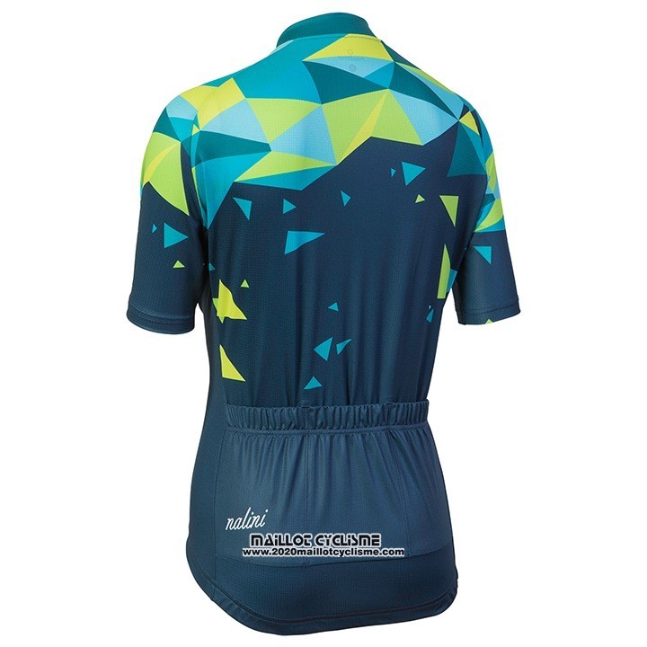 2018 Maillot Ciclismo Femme Nalini Chic Vert Manches Courtes et Cuissard